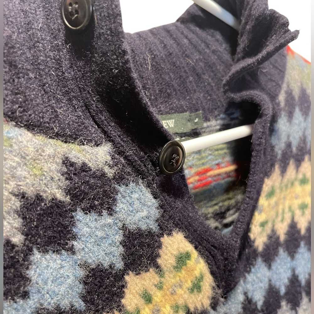 J Crew VINTAGE 100% Lambswool Fair Isle Pullover Sweater - Picture 4 of 7